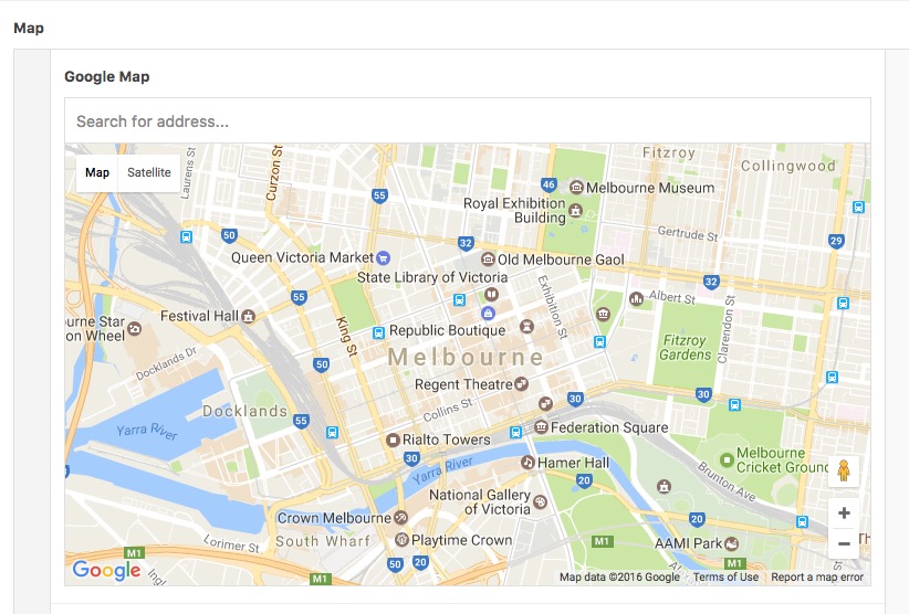 Google Maps working ACF